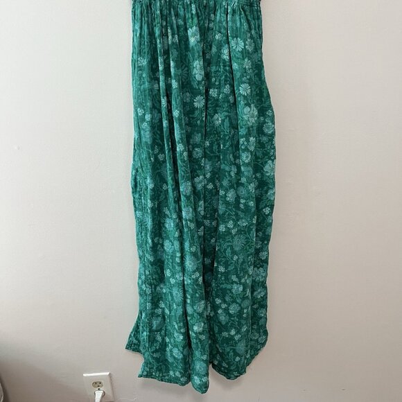 Free People Sweet Nothings Midi Dress in Forest Combo Green Size XS - Picture 10 of 12